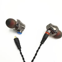 in ear headset 1ba1dd hifi music sports gaming 110 db hybrid drive headset replaceable cable with mmcx interface dt6 pt15