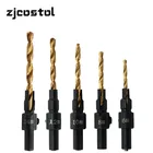 ZJCOSTOL 5 шт. деревообрабатывающие круглые развертка с коническим хвостовиком сверло перфорации зенковки сверло лимит снятия фаски сверла по металлу