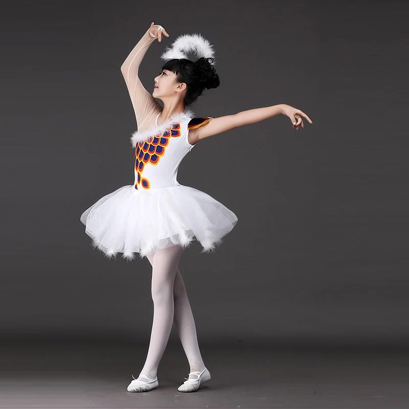 Girls Ballet Dance wear dress Kids Party Ballroom Stage dancing fancy Dress Children's Performance Jazz tutu | Тематическая