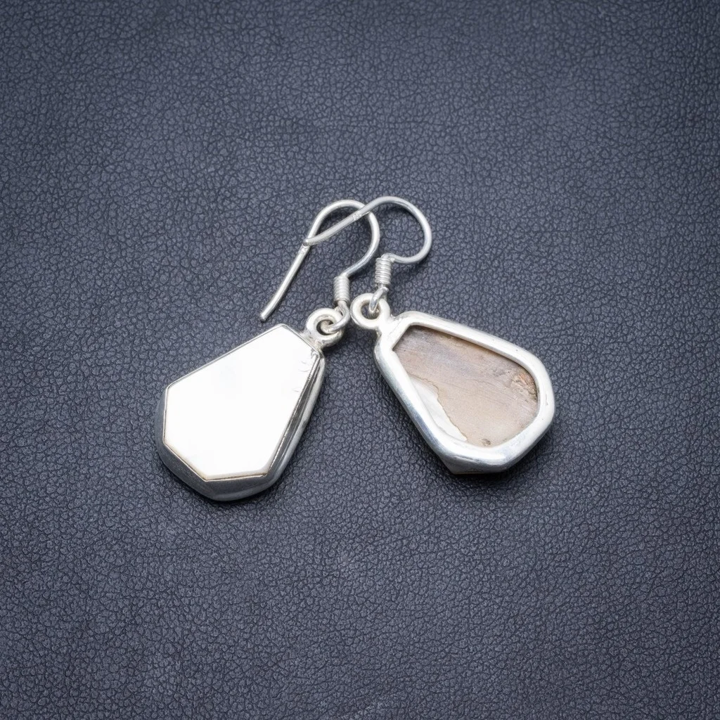 

Женские серьги из серебра 1,5 пробы, с натуральной перламутром