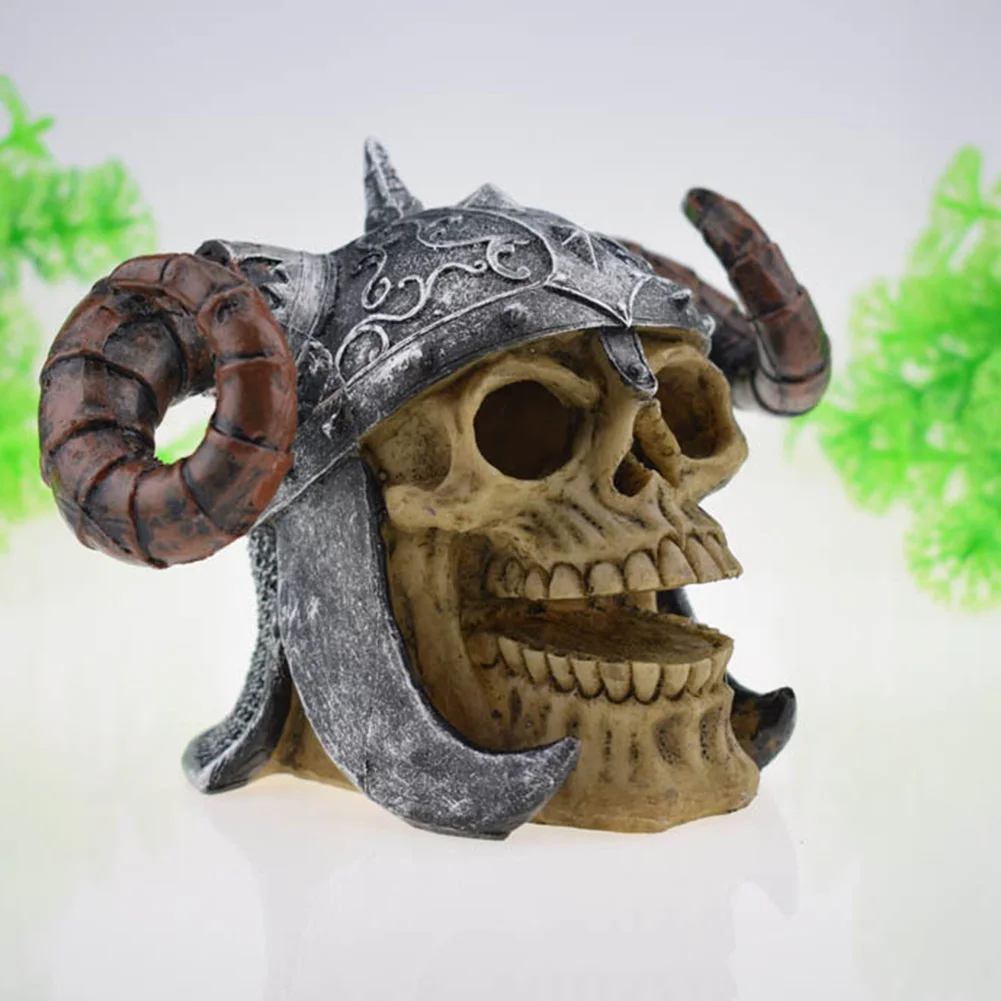 

Resin Skull Statues Decorations Simulation Skull Fish Tanks Decoration BV789