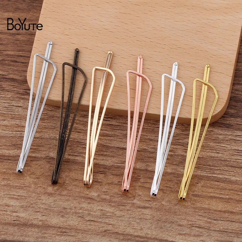 

Металлическая железная заколка для волос BoYuTe (50 шт./лот) 13*70 мм, Прямая продажа с завода, аксессуары для волос «сделай сам», материалы