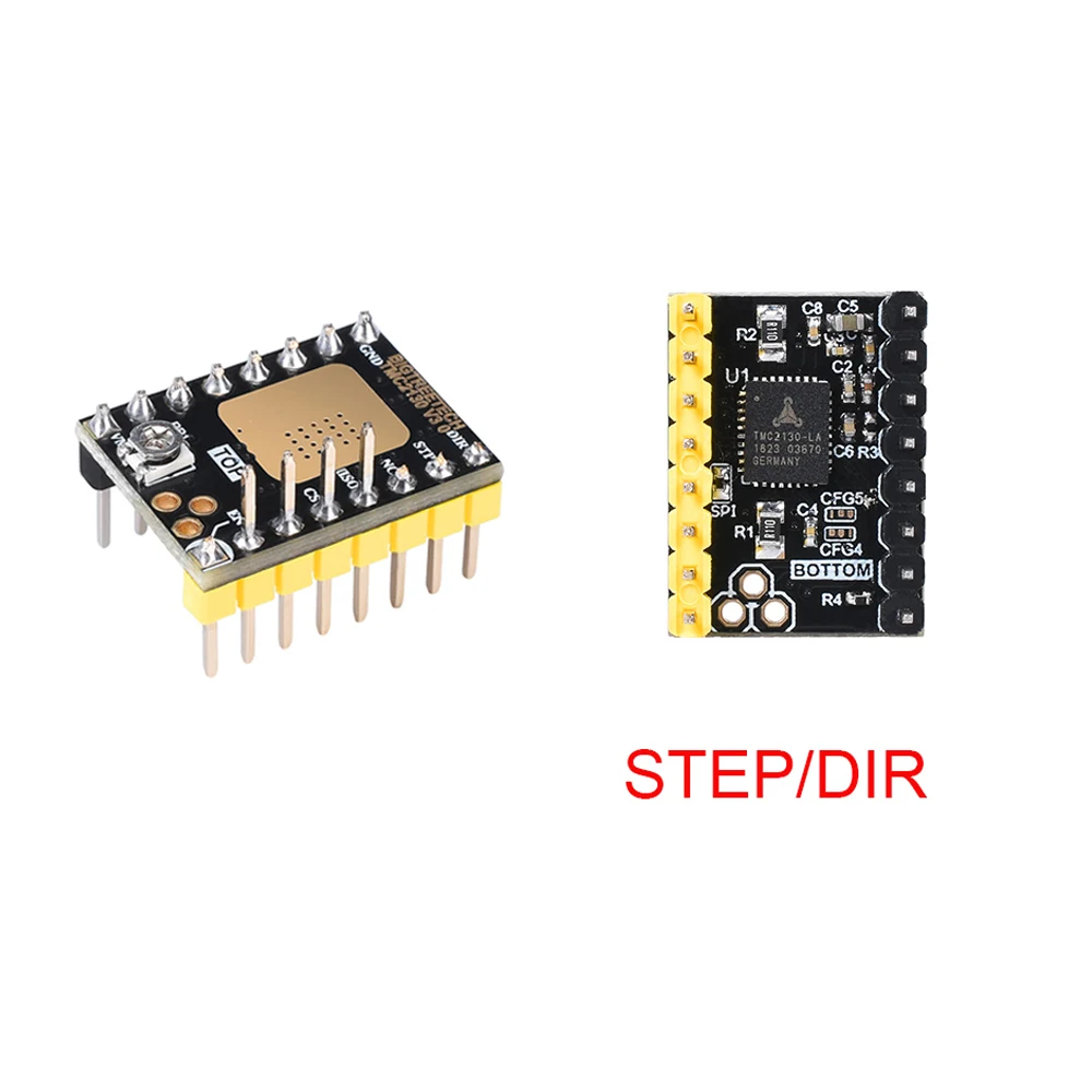 BIGTREETECH TMC2208 V3.0 TMC2130 TMC2100 Драйвер шагового двигателя Stepstick SKR V1.3 MKS GEN V1.4 GEN L Ramps 1,6 Запчасти для 3D-принтера