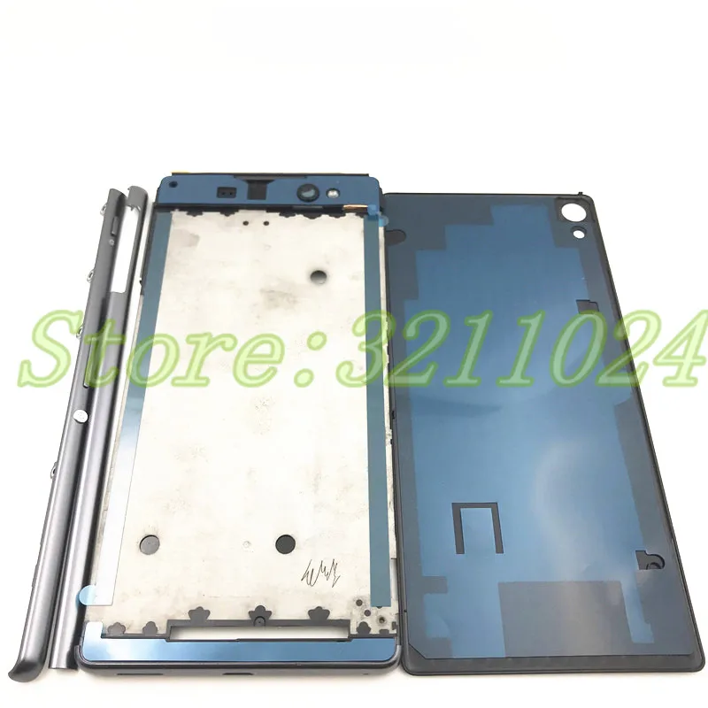 Полный корпус средняя передняя рамка Корпус для Sony Xperia XA Ultra C6 F3215 F3216 F3212+ Боковая рейка полоса с боковыми кнопками