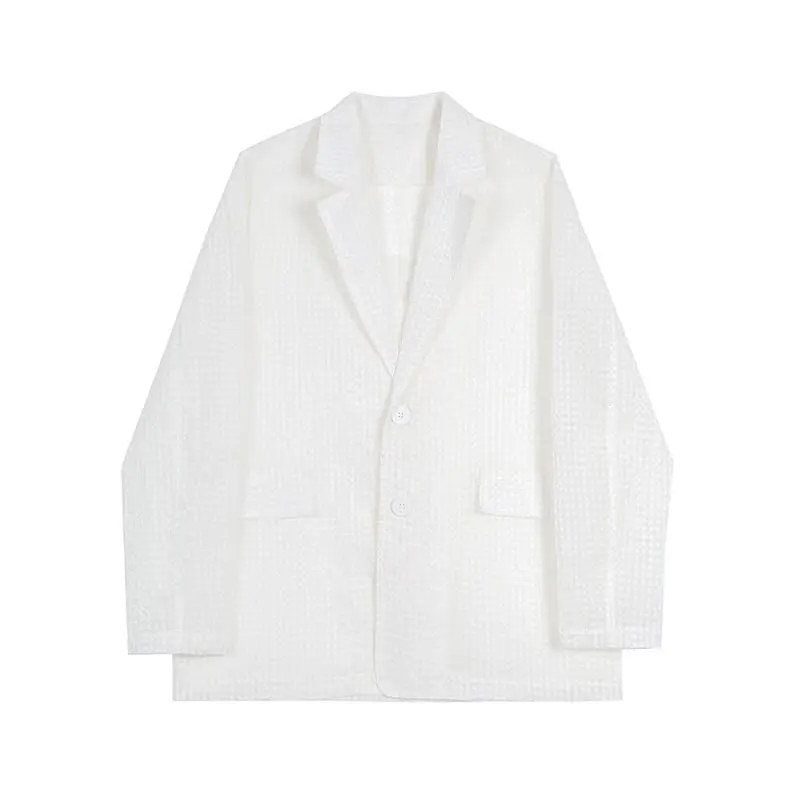 

XITAO Solid Single Breasted Blazer Female Korea 2021 Summer New Arrival Personality Fashion Casual Loose Notched Blazers WMD1013