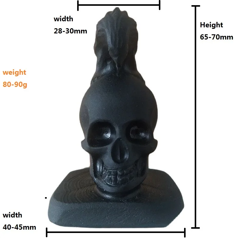 

Natural Obsidian Carving Stone Crystal Skull Witchcraft Supplies Healing Reiki Energy Gemstone Room Decor Wicca Accessories