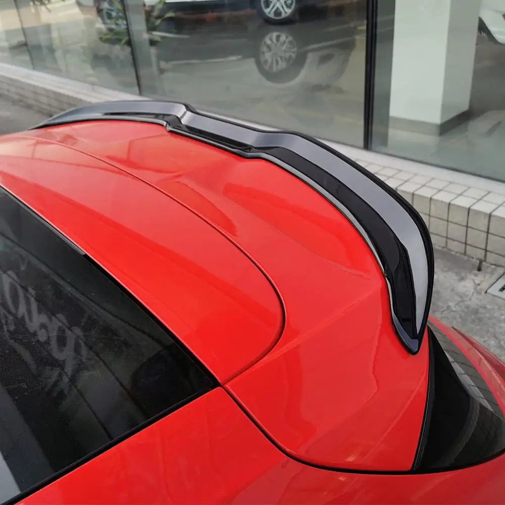 Для focus ST Line хэтчбека 4D спойлер удлинительная крышка заднее крыло ABS текстура