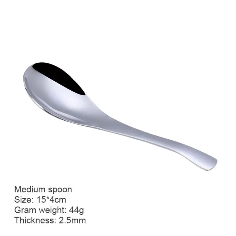 

Practical Teaspoons With Thick Stainless Steel And Durable Structure, Asian Soup Spoons Made With Material, Spoon For Soup