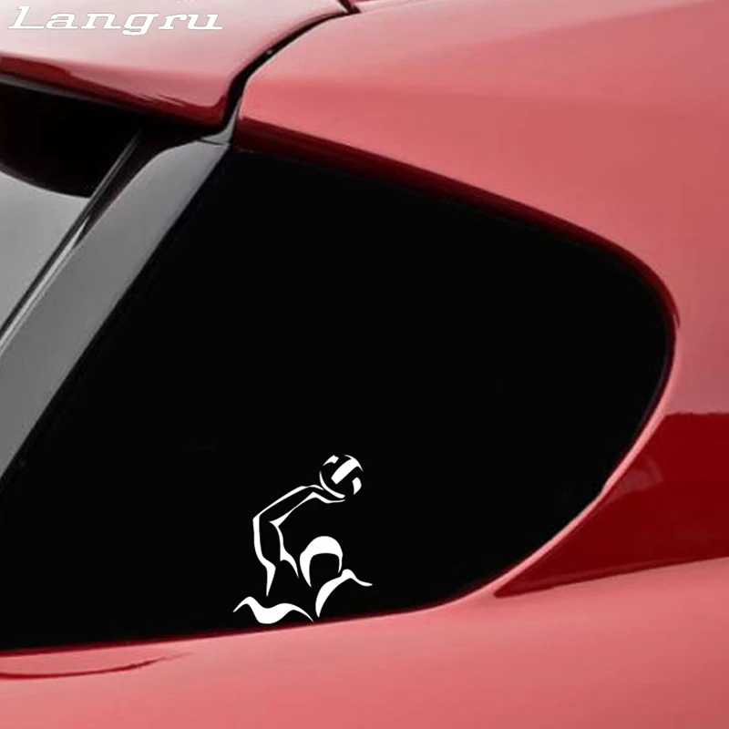 Крутая графика аэробные упражнения водное поло атлет Декор автомобиля стикер