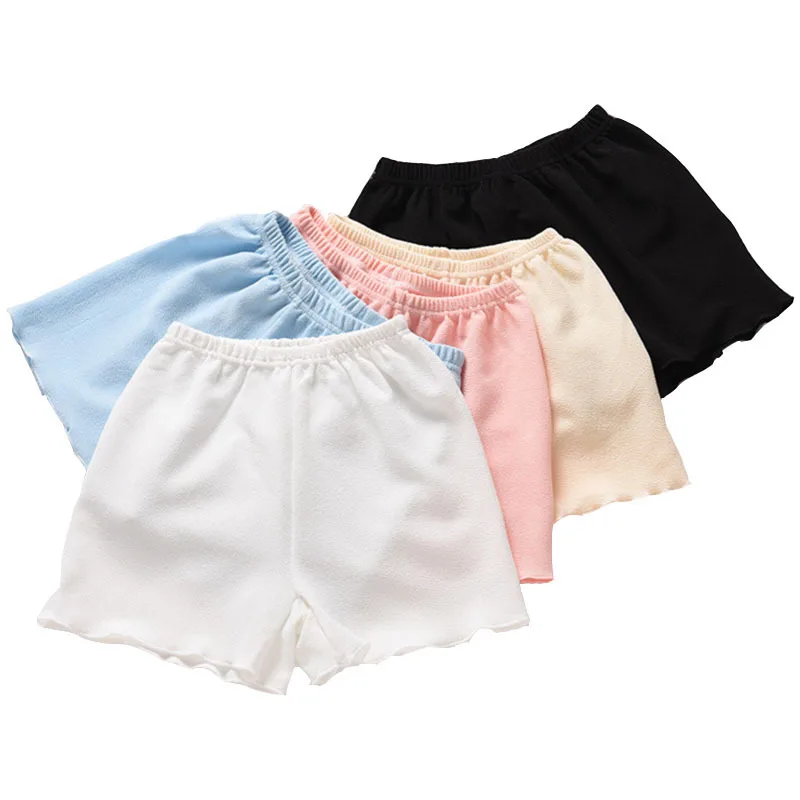 

New 2021 women's leggings 5 colors 5 sizes summer large insurance women's pants anti-exposure foam cotton ruffled three-point wo