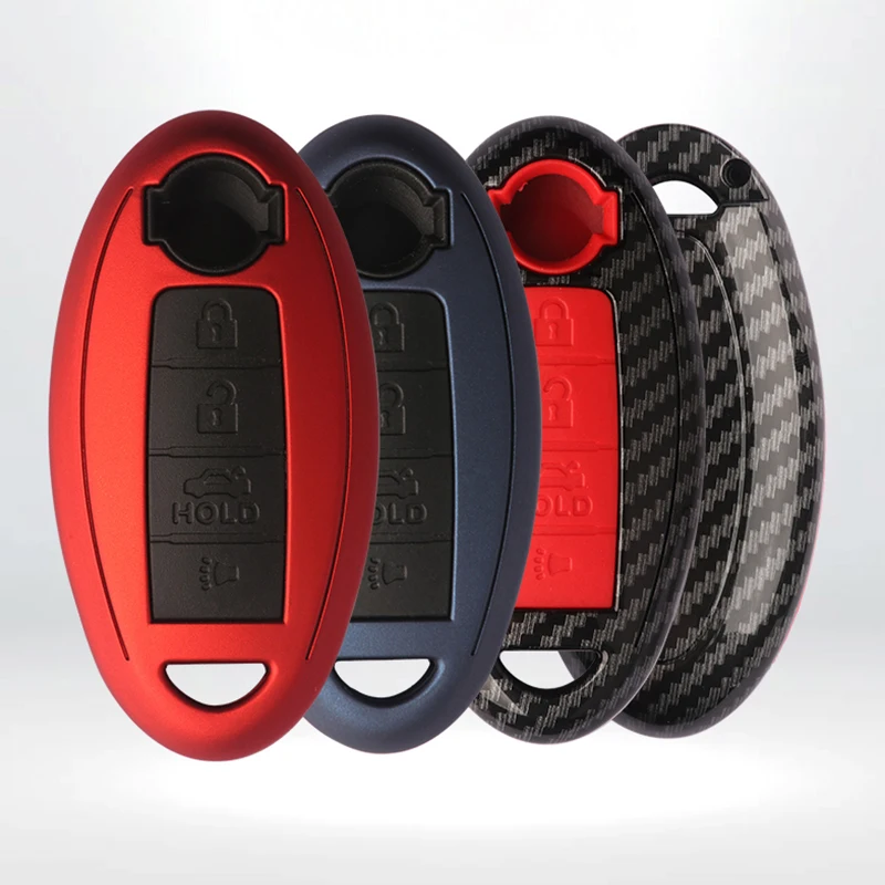 Чехол для автомобильного ключа из АБС-углеродного волокна 2019 г. Для Nissan Infiniti QX50 Q50L