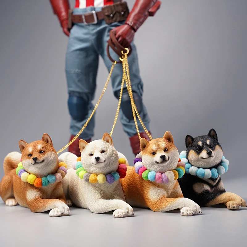 

Preorder JXK JXK066 масштаб 1/6 Лежащая статуя животного Шиба-ину смоляная модель для коллекции поклонников