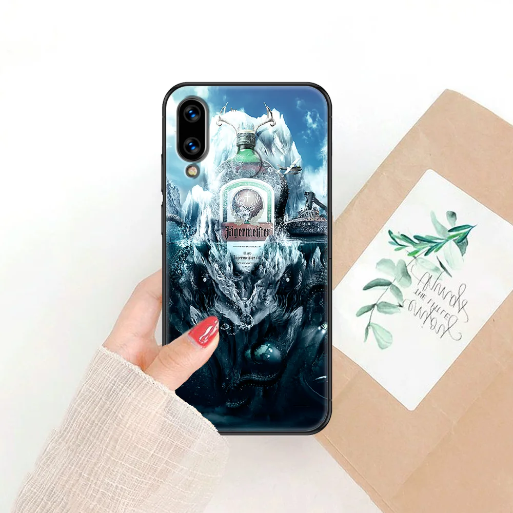 

Jagermeister logo Phone case For Huawei Honor 6 7 8 9 10 10i 20 A C X Lite Pro Play black painting hoesjes trend Etui soft