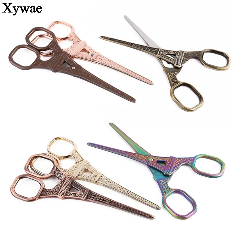 

Retro Zakka Stainless Retro Vintage Scissors Embroidery Sewing Scissor Handicraft Needlework Thread Tailor Tools Supplies Shears