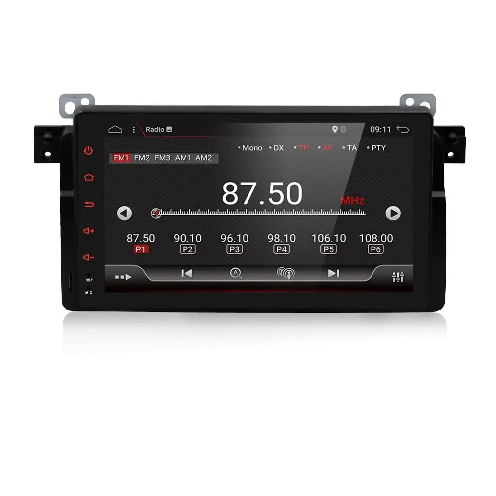 Bosion Octa Core автомобильный мультимедийный плеер Android 10 GPS Авторадио 1 Din стерео