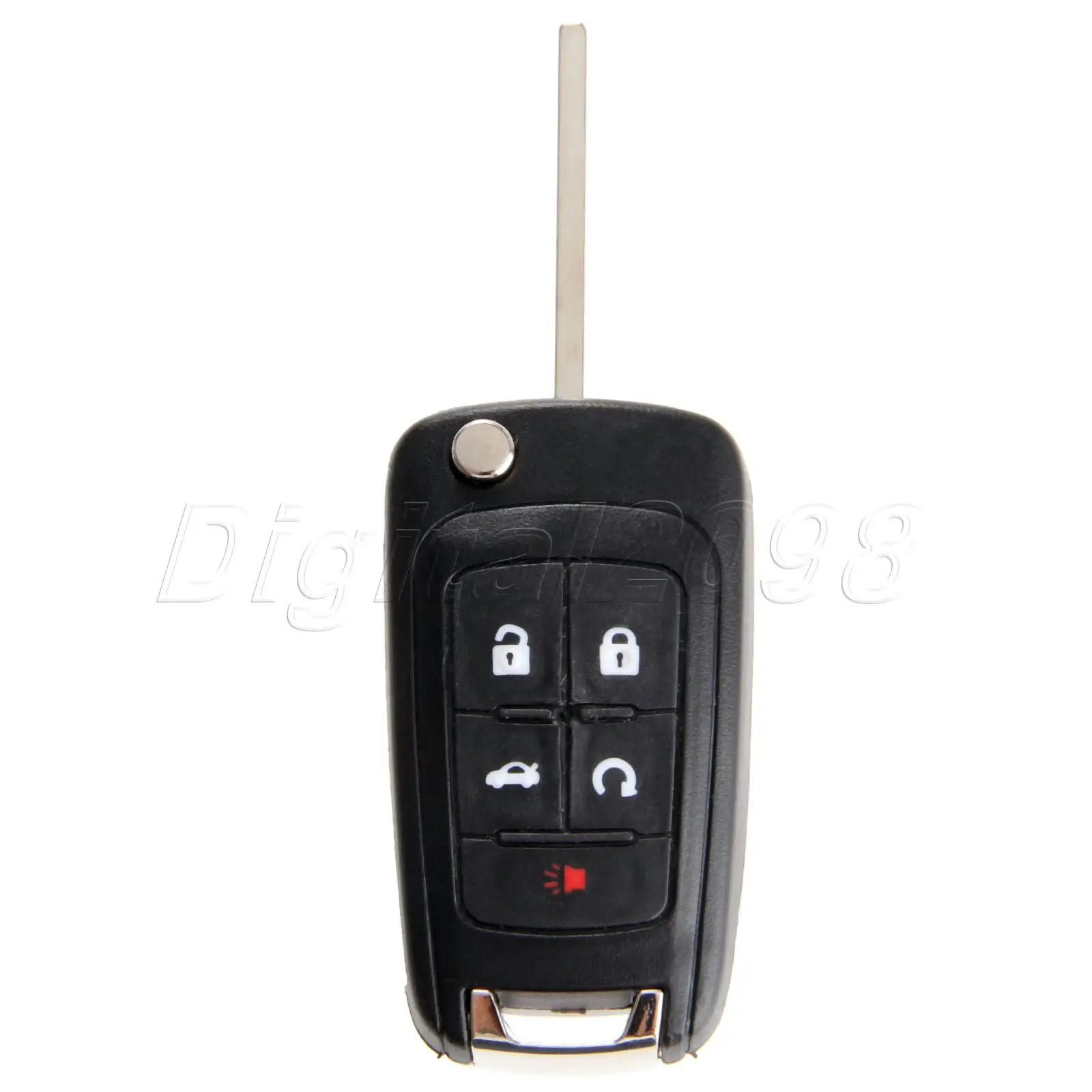 Yetaha 5 Buttons Flip Folding Replacement Remote Car Key Fob Case Shell For Buick LaCrosse Regal Verano 2012 2013 Uncut Blade | Автомобили