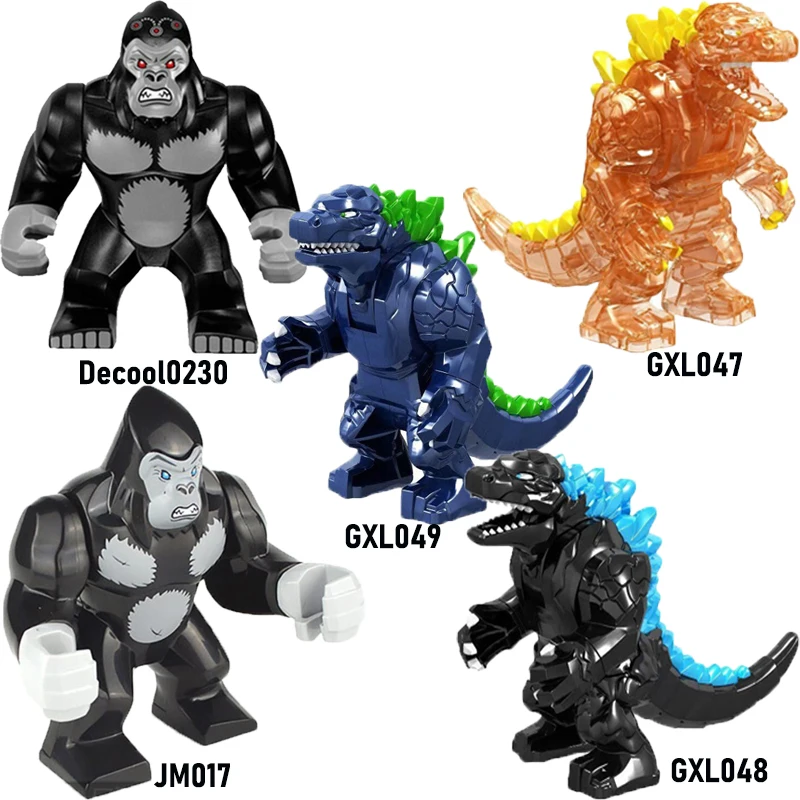 2021 знаменитый фильм Gorilla строительные блоки кирпичи Красный лотос существа