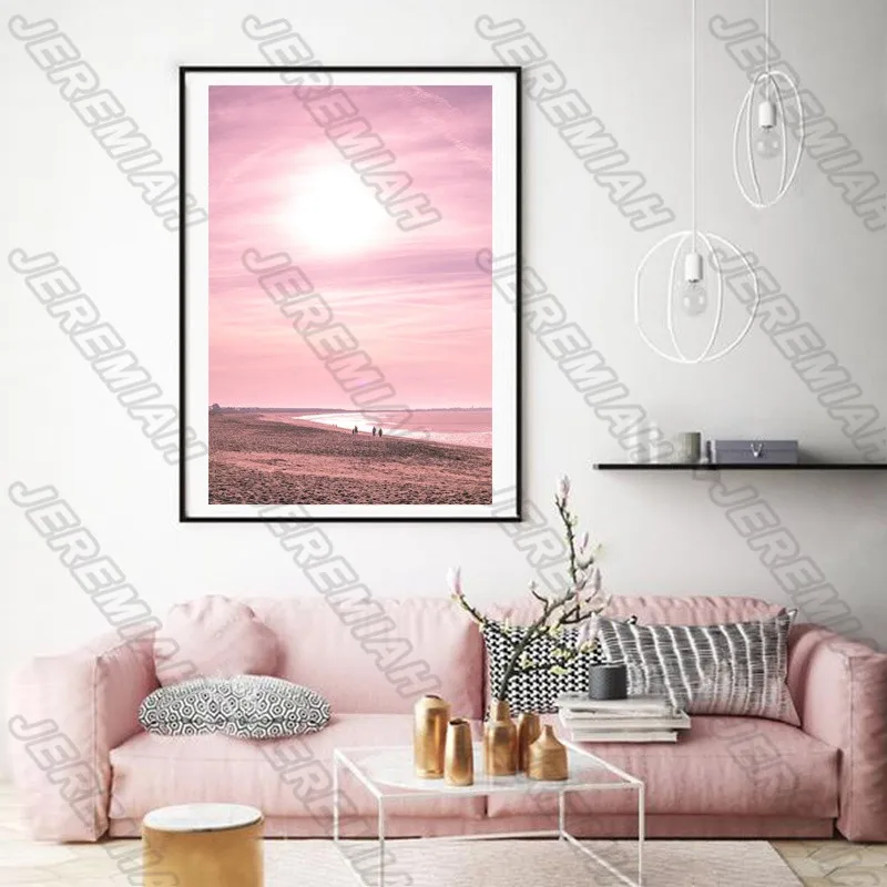 

Landscape Painting Beach Iceberg Nordic Style Wall Art Canvas Print Painting Modern Living Room Decoration