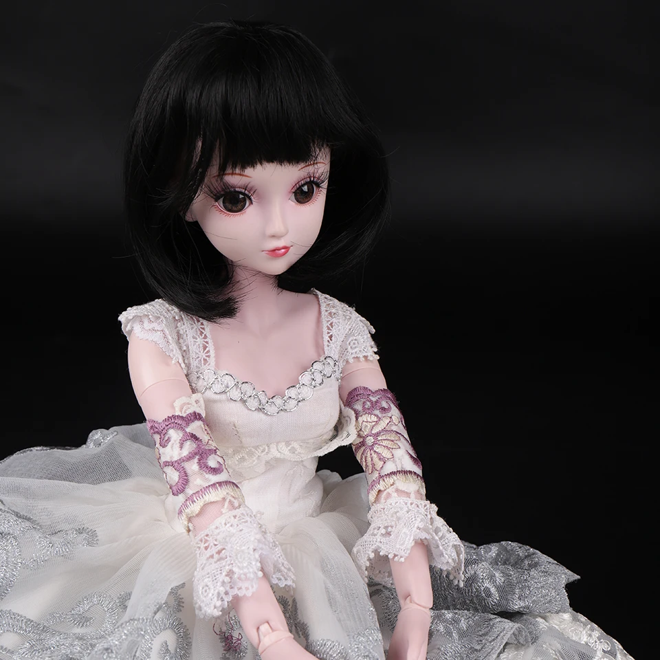Cataleya BJD парик 1/3 1/4 короткие черные прямые и кудрявые челки волос Высокая температура волокна для куклы