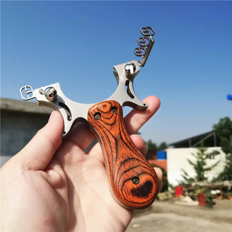 

Рогатка охотничья из нержавеющей стали, катапульта, игровая Рогатка для стрельбы на открытом воздухе, высококачественные профессиональные...