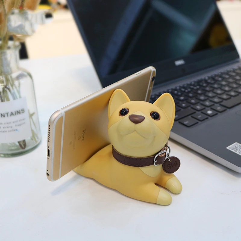universal mobile phone holder stand creative cute dog cell phone bracket anti slip desktop decoration tablet phone support mount free global shipping