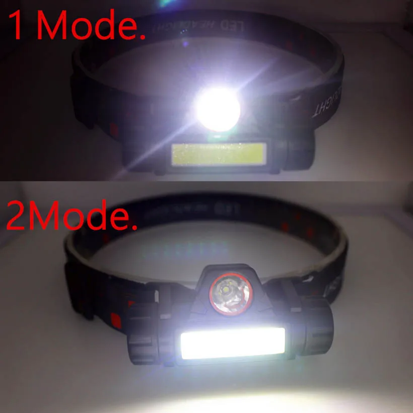 

Original 8000LM Portable Mini Flashlight Lantern Q5+COB Led Headlamp + 1 * Built-in 18650 Battery Outdoor Camping Headlight