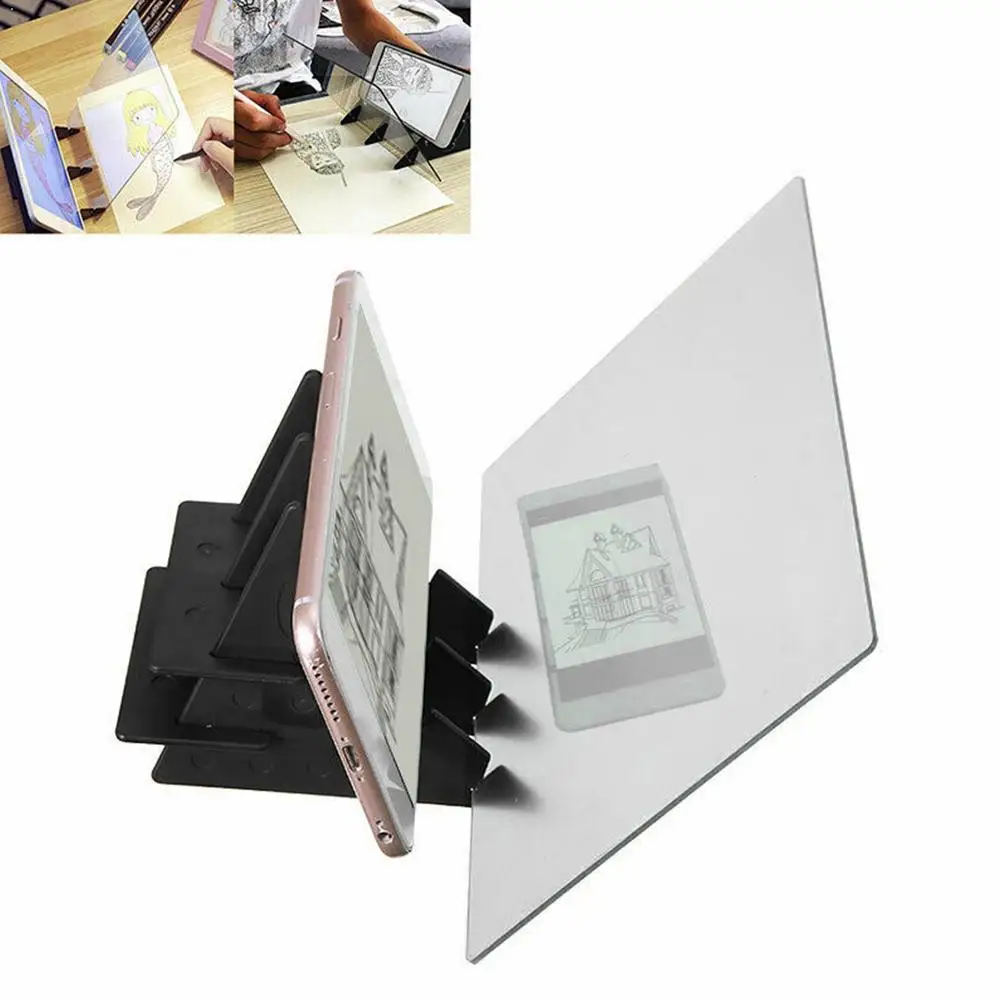 

Sketch Tracing Drawing Board 22.5*15.6cm Optical Draw Reflection Projector Tool For Beginners Sketching Kids Painting R8M3