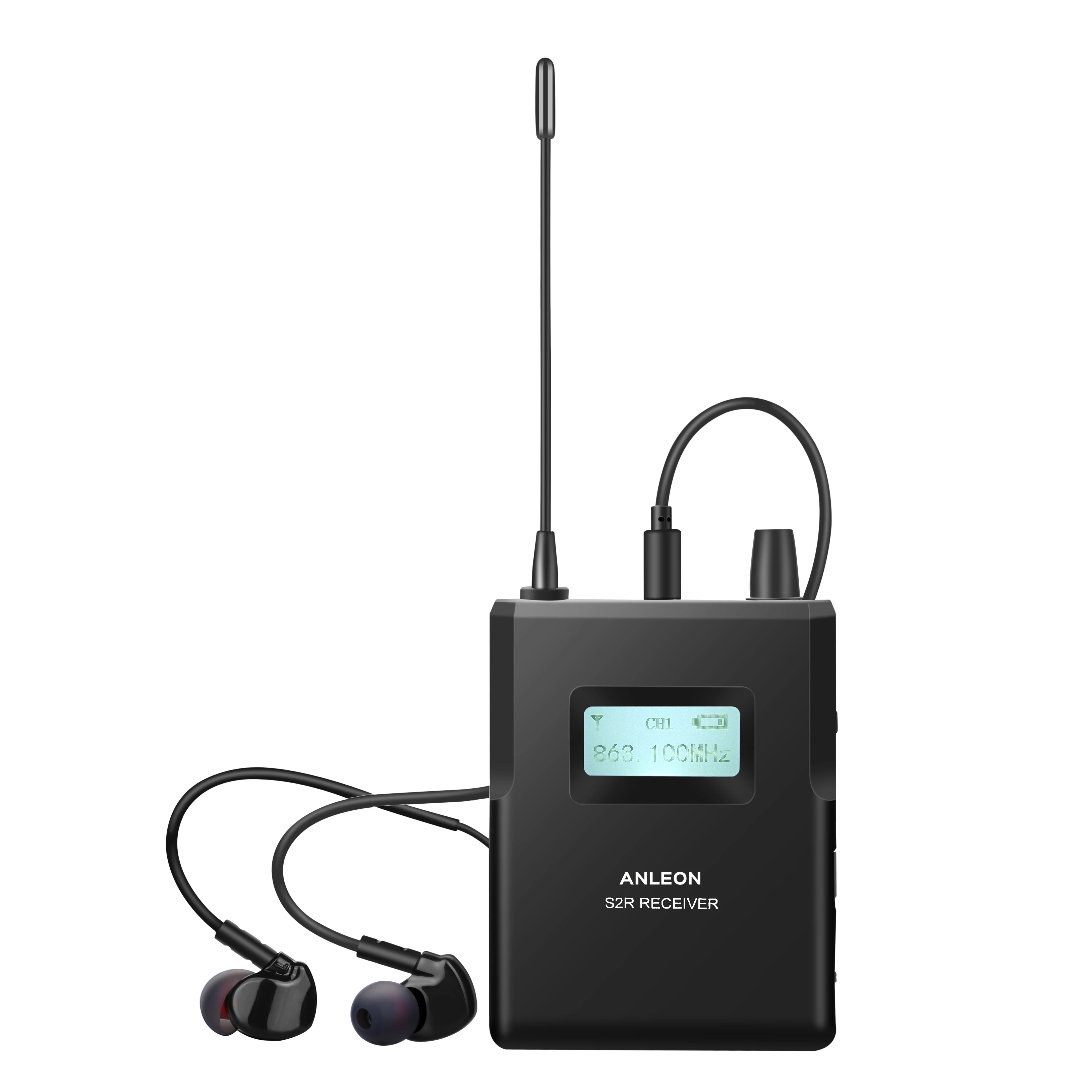 Для ANLEON S2 UHF стерео Беспроводная система монитора 670-680MHZ 100-240V Профессиональная цифровая сценическая система для внутриканального монитора