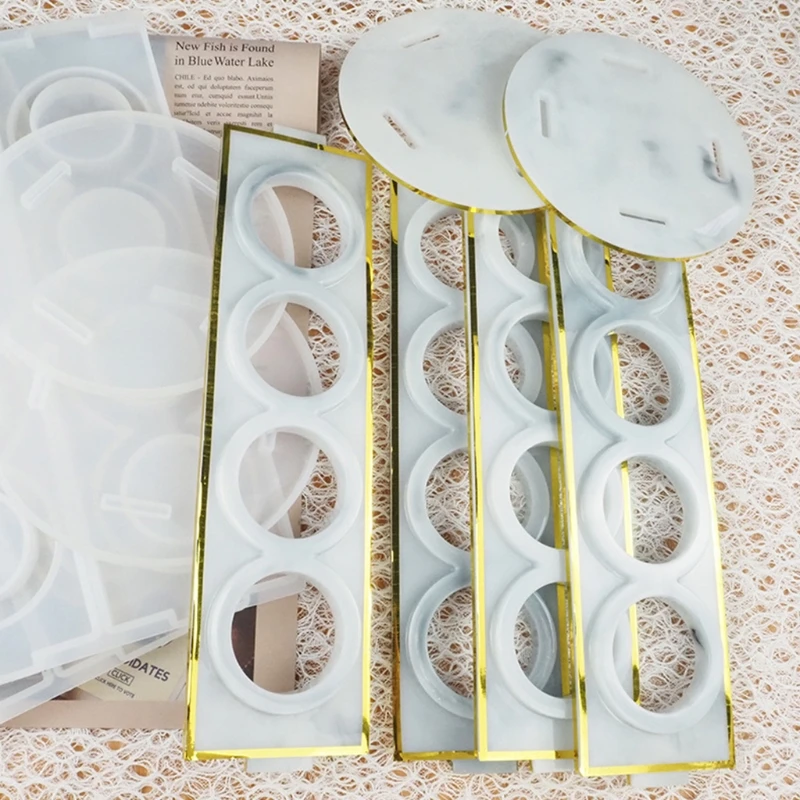 

Coffee Capsule Storage Rack DIY Crafts Epoxy Resin Mold Box Shelf Silicone Mould K3KC