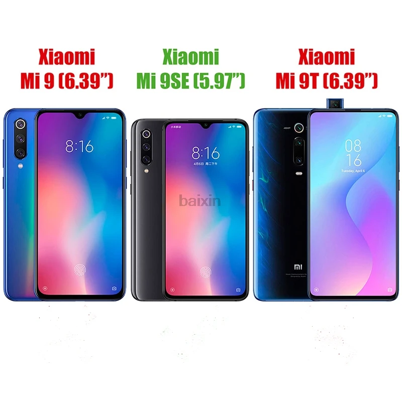 Baixin 9H закаленное стекло для xiaomi mi9 9se 9t защита экрана Защитная пленка чехол +