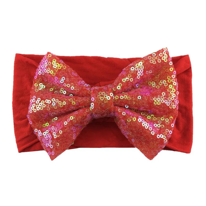 10 шт./лот изысканная мягкая широкая нейлоновая эластичная повязка на голову с 5