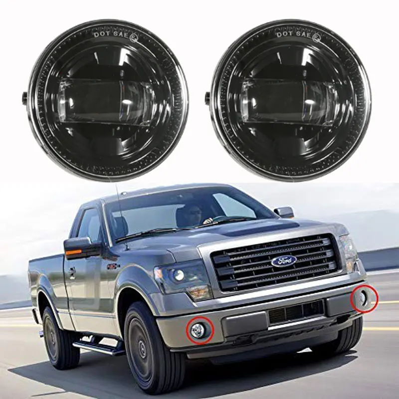 30 Вт круглый светодиодный противотуманный фонарь для Ford F150 Morimoto 2009-2014 2400 люменов -