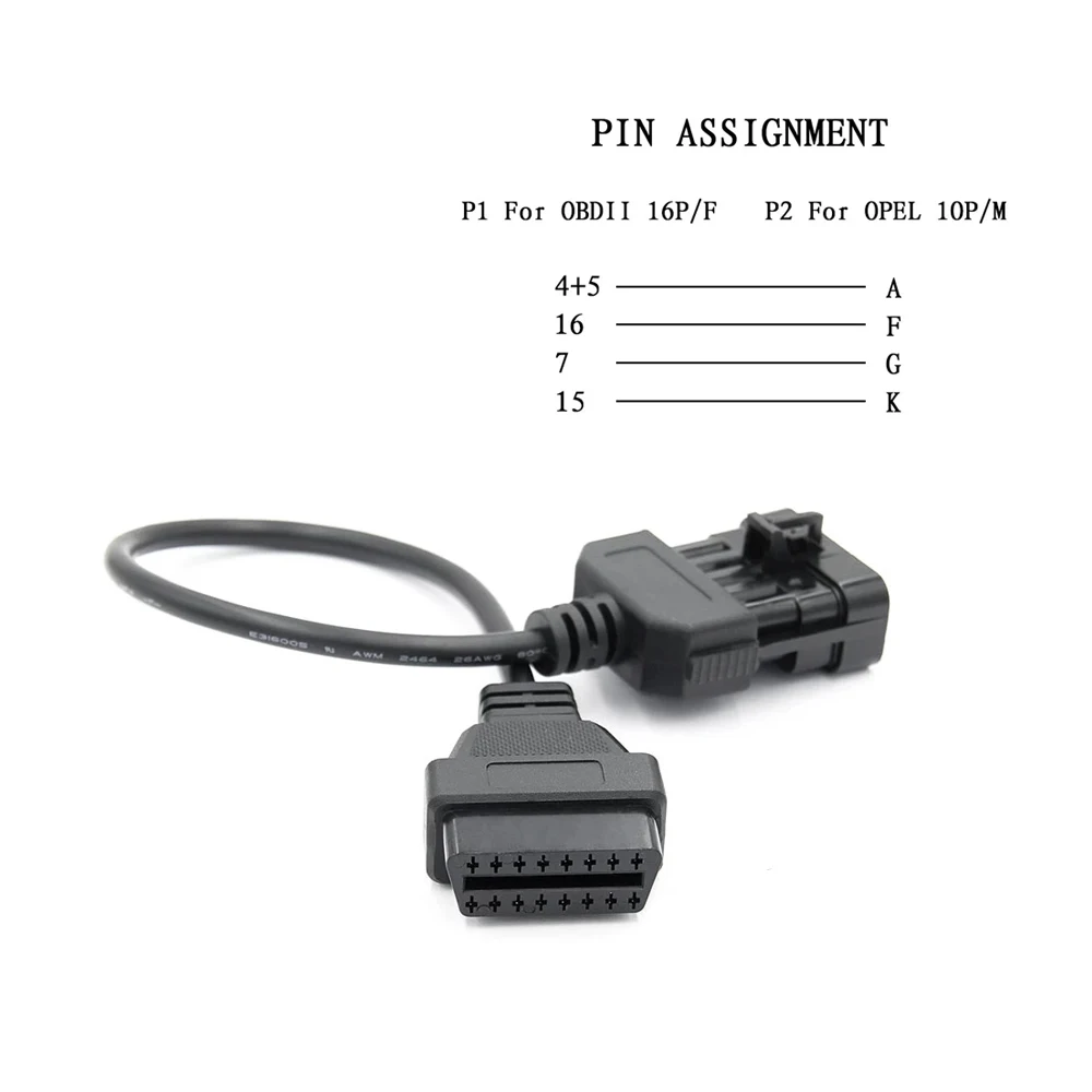 10-16-контактный автомобильный адаптер OBD2 OBD диагностический кабель ELM327