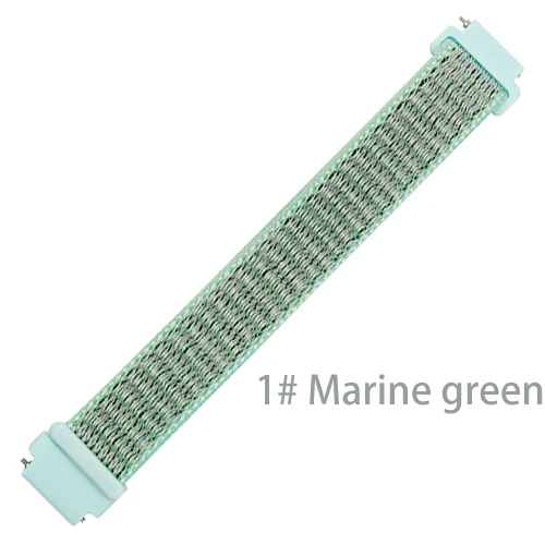 Marine green10 Тканый нейлоновый ремешок для Xiaomi mi 4, 3 браслета, наручных браслетов mi Band 3, Xiao mi band 3, 4 ремешка, аксессуары для часов - Цвет ремешка: Marine green10