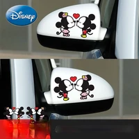 disney cute cartoon rearview mirror decoration car stickers mickey lahua personality scratches block anime stickers