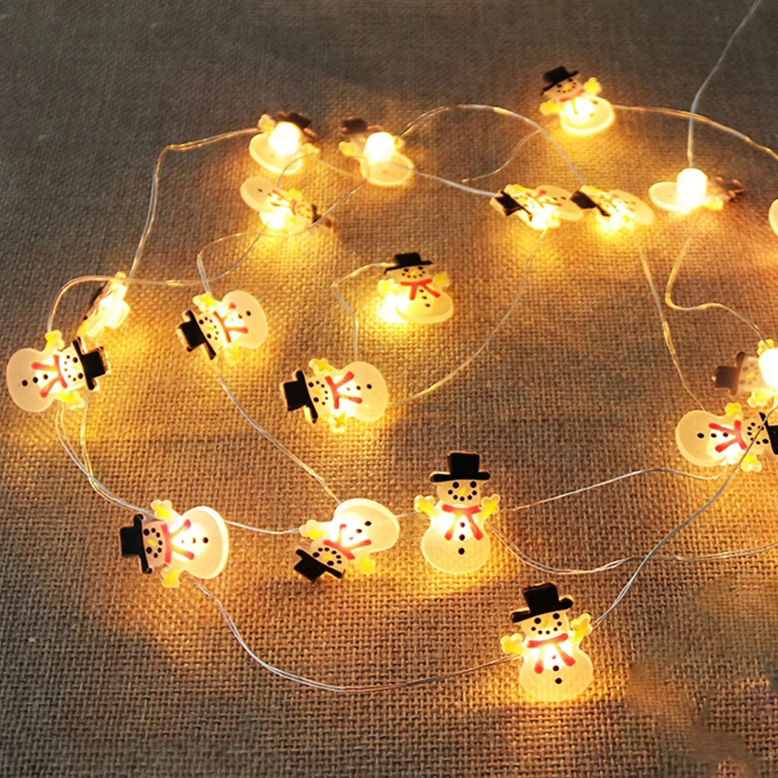 

2M 20LED Santa Claus Snowflake Tree LED Light Christmas Decoration String Light For Home 2020 Christmas Ornament Gift New Year