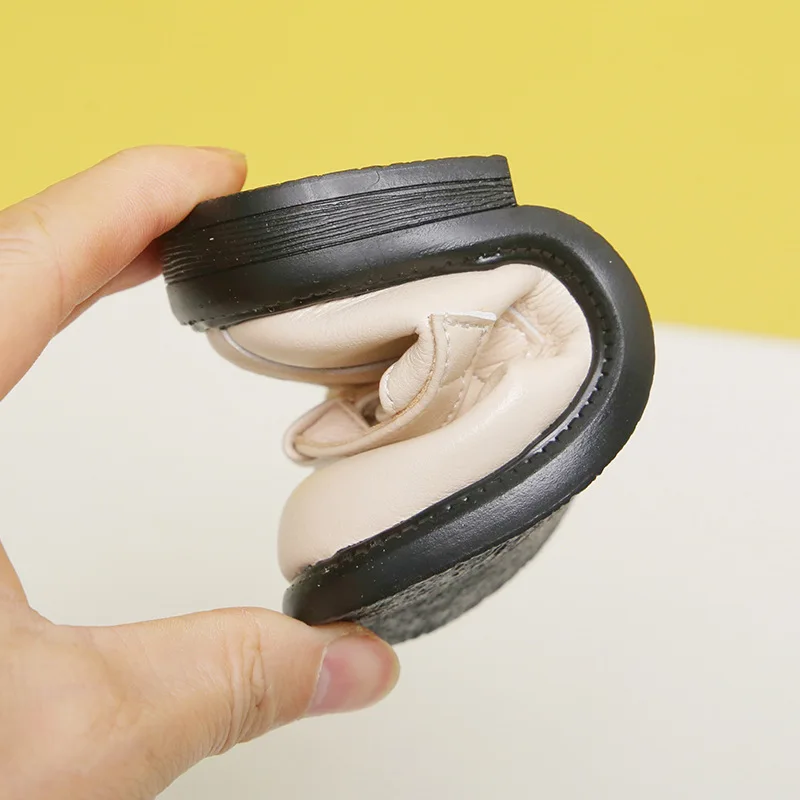 

11.5-15.5cm Brand Baby Girls Princess Dress Shoes,Shollow Solid Pure Black Beige Toddler Girl Spring Shoes,Infant Wonmen Flats