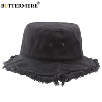 buttermere men black bucket hat japanese cotton classic cool fishing hats female foldable casual stylish hip hop bucket caps