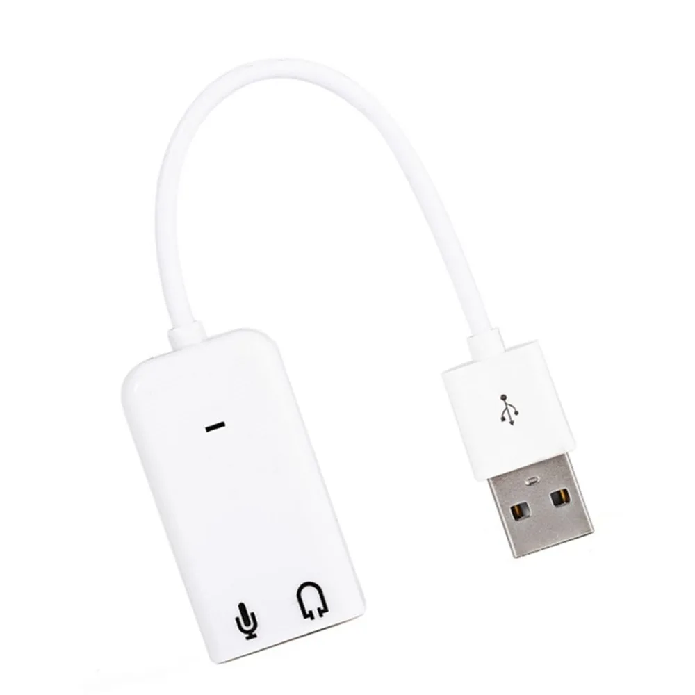 USB 2 0 Виртуальная 7 1 канал 3D внешняя звуковая карта аудио адаптер для Windows XP Win 8 Linux
