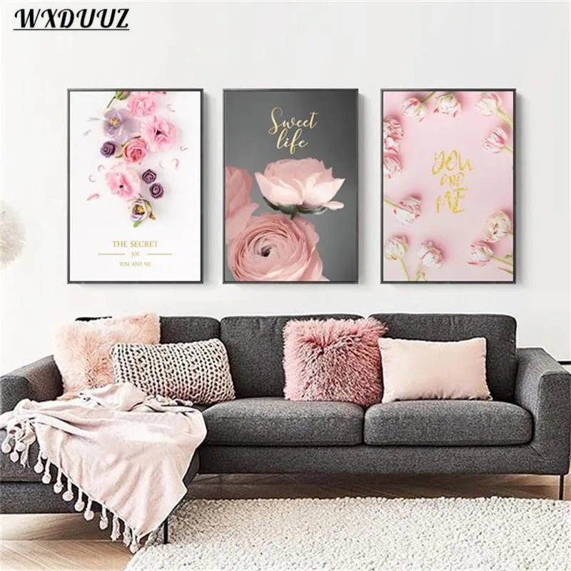Скандинавская девушка сердце искусство Декор Картина розовый Лебедь роза цветок