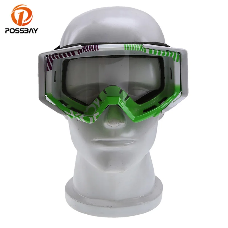 Мотоциклетные очки POSSBAY с защитой от УФ лучей разноцветные для мотоцикла катания