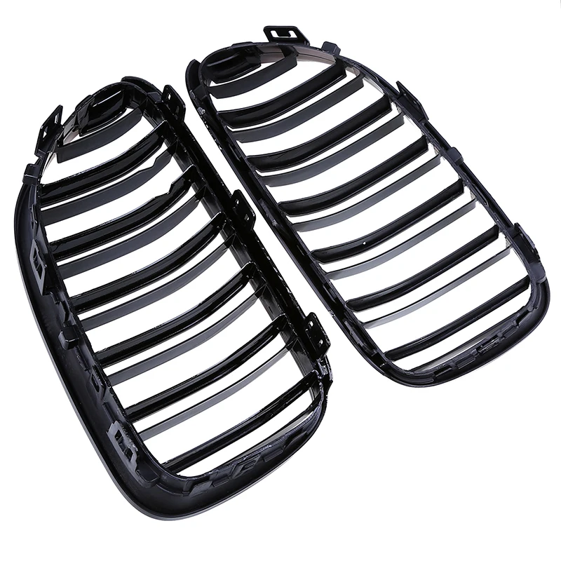Posbay глянцевая черная двойная линия Передняя решетка для гриля BMW 3 Series E92