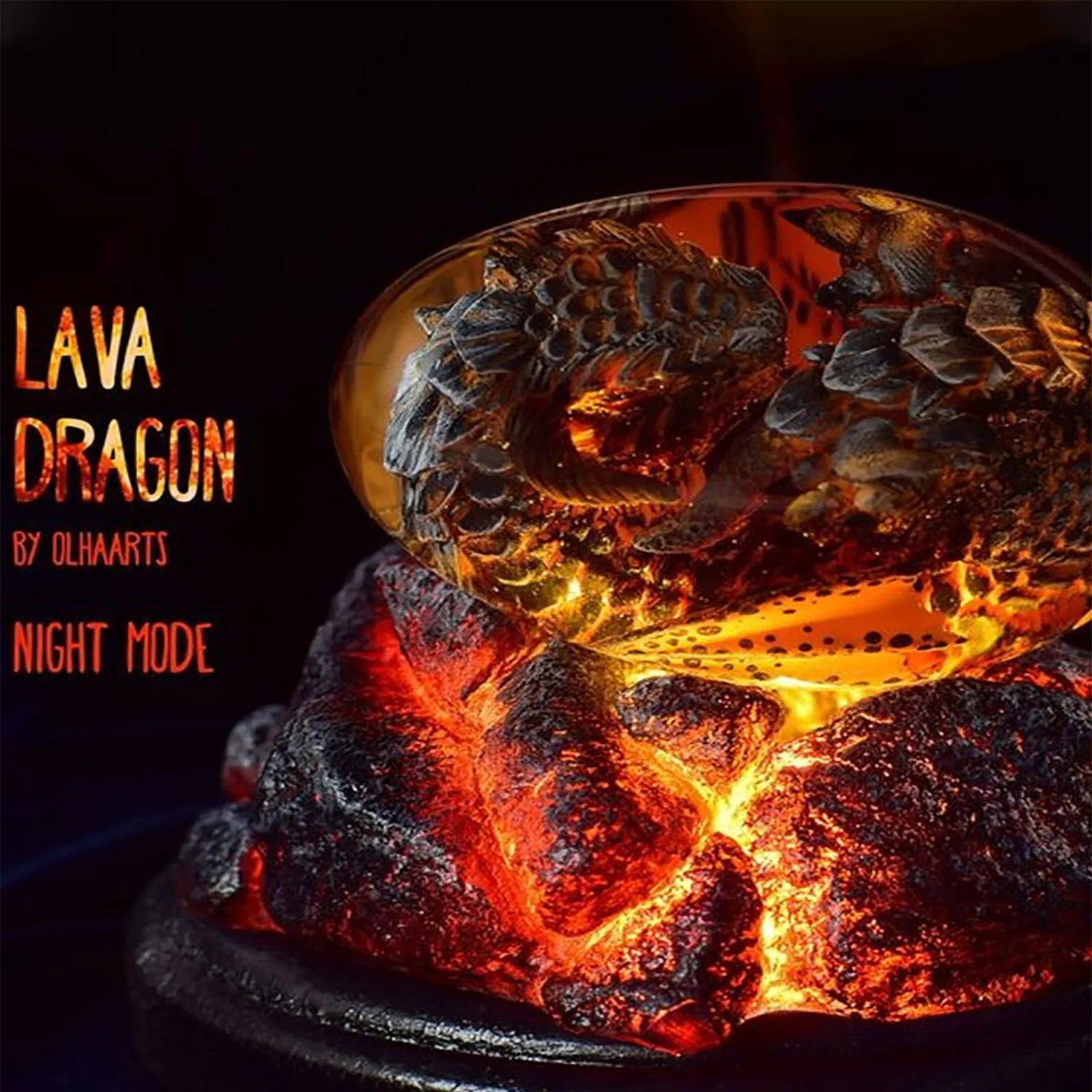 Новая лава динозавр яйцо кристалл дракон искусственная смола рождественский