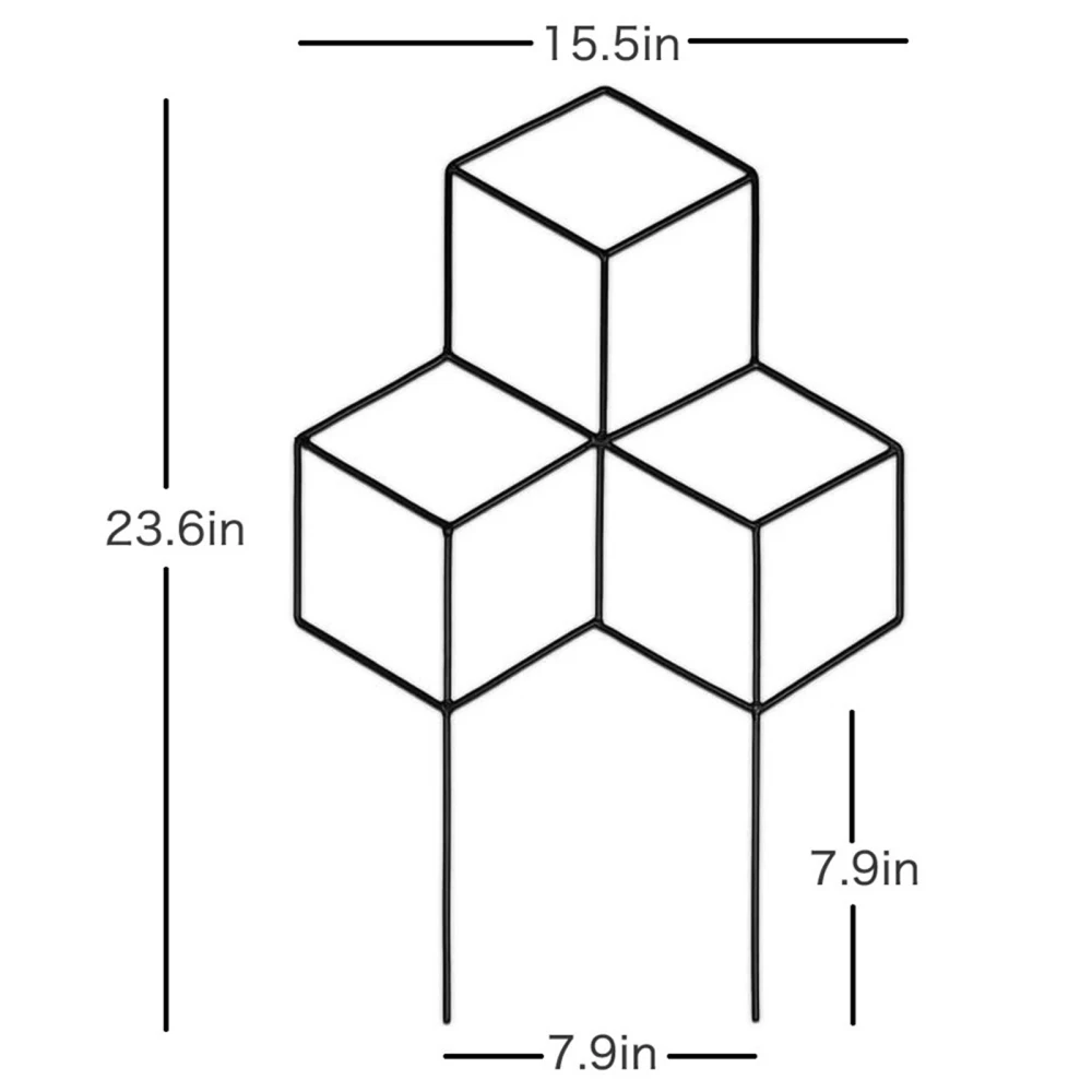 Решетка садовая из черного металла для подъема растений цветов овощей розы