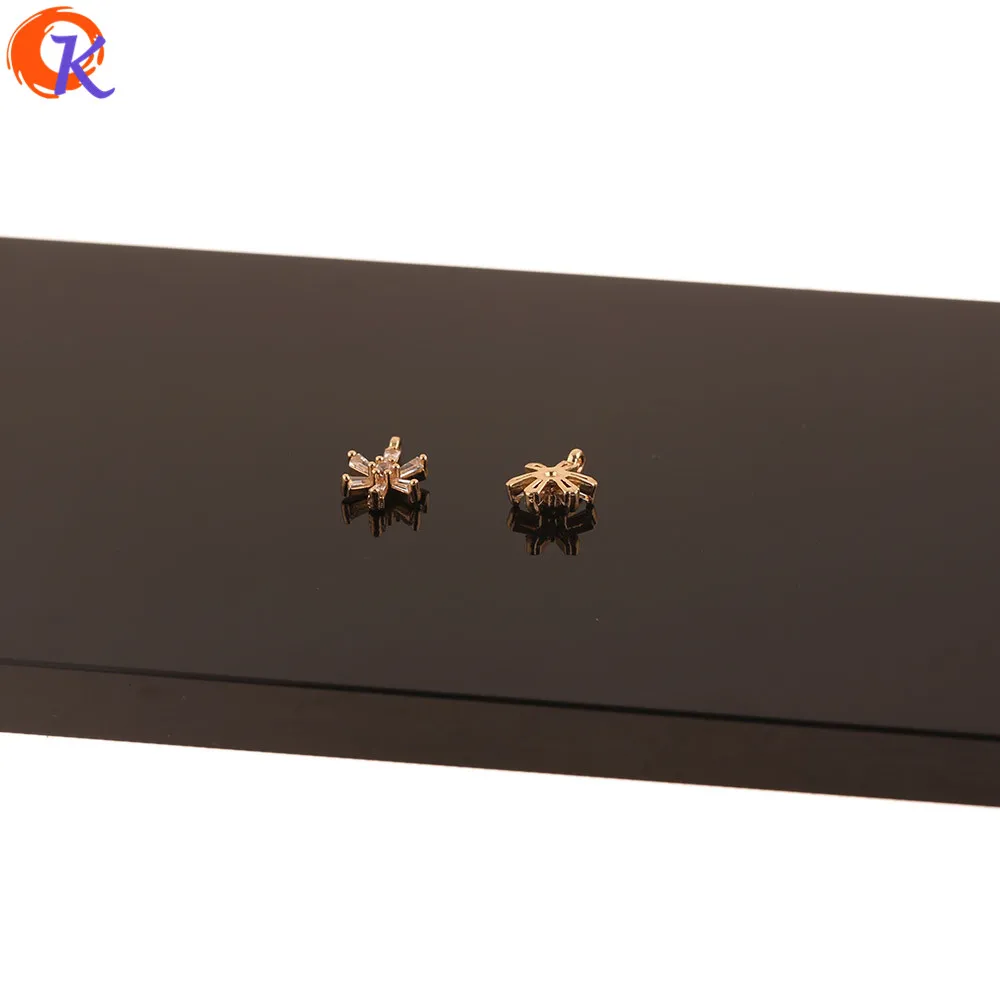 

Cordial Design 8*11MM 50Pcs Earring Findings/DIY/Hand Made/Flower Shape/Copper Material/CZ Earrings Making/Jewelry Accessories