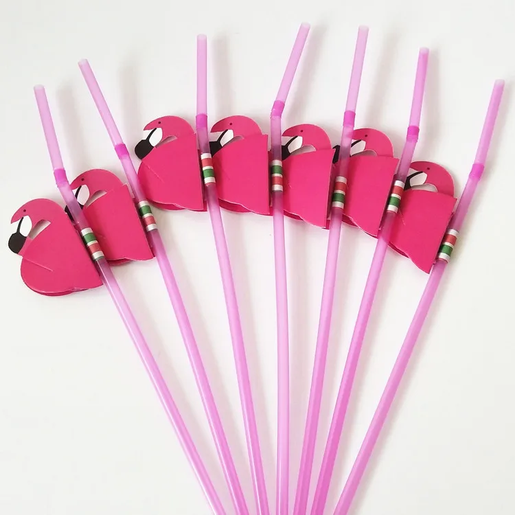 Соломинки Фламинго пластиковые соломинки стрельба реквизит для напитков