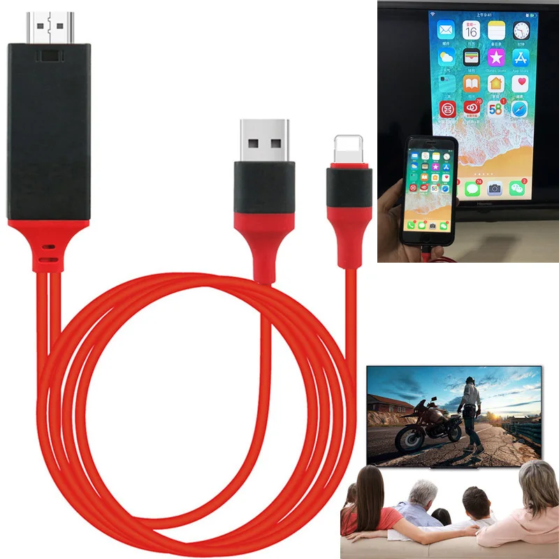 Кабель для телефона iOS 14 HDTV AV аудио видео адаптер конвертер iPhone 12 X XS MAX XR 11 Pro Max 6 7 8