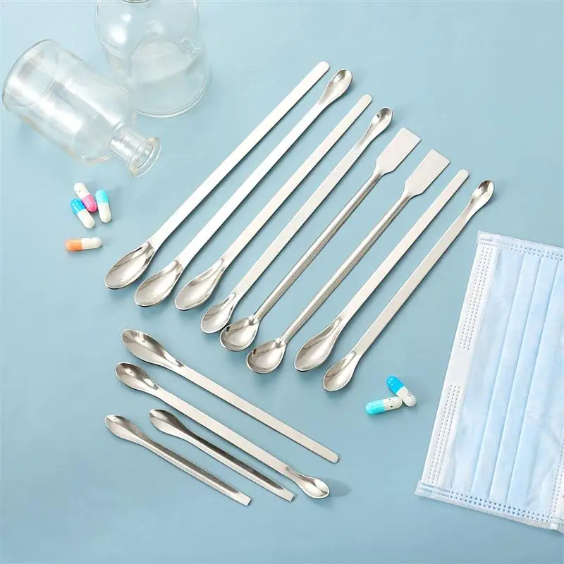 12 шт. в упаковке Нержавеющая сталь ложка/лабораторные образцы ложка для