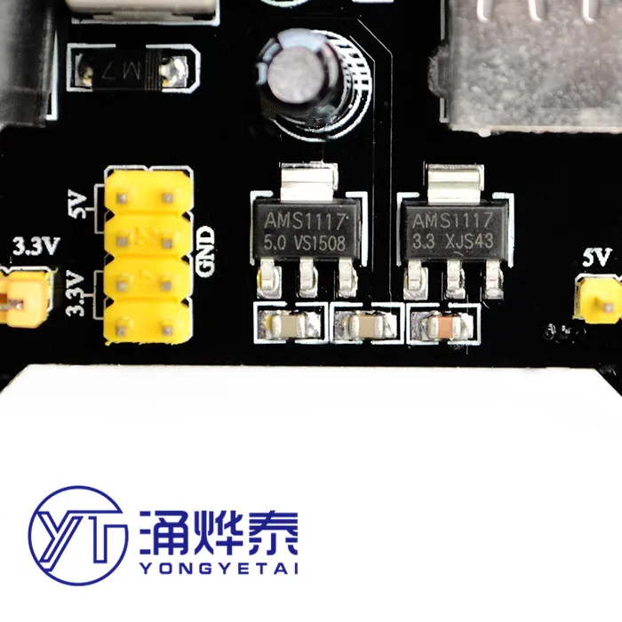 YYT макетная плата Блок питания 3 V 5V MB102 безsolderless хлебная доска DIY новый выделенный