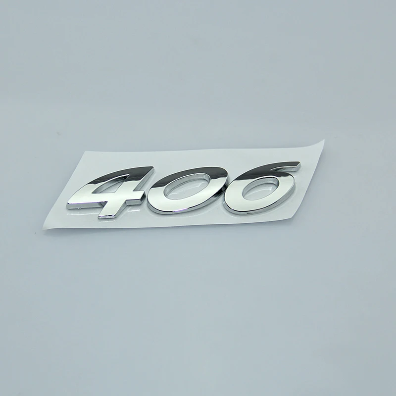 406 отдельных номера хром эмблема АБС автомобильный Стайлинг багажник автомобиля Стикеры изменения обновления логотип Замена для peugeot 206 207 308